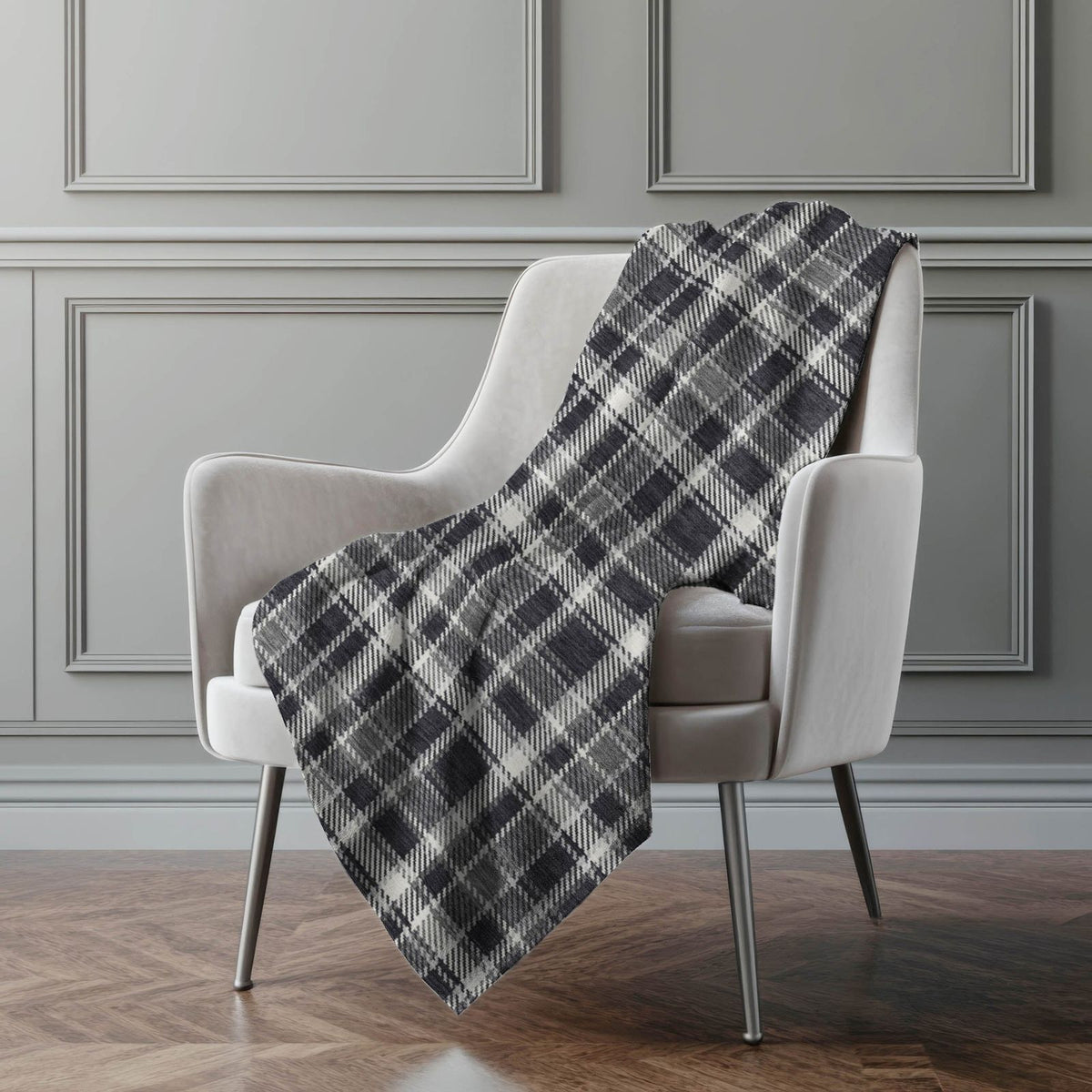 Addison Rugs Still Bloom Black Washable Indoor-Outdoor Rug