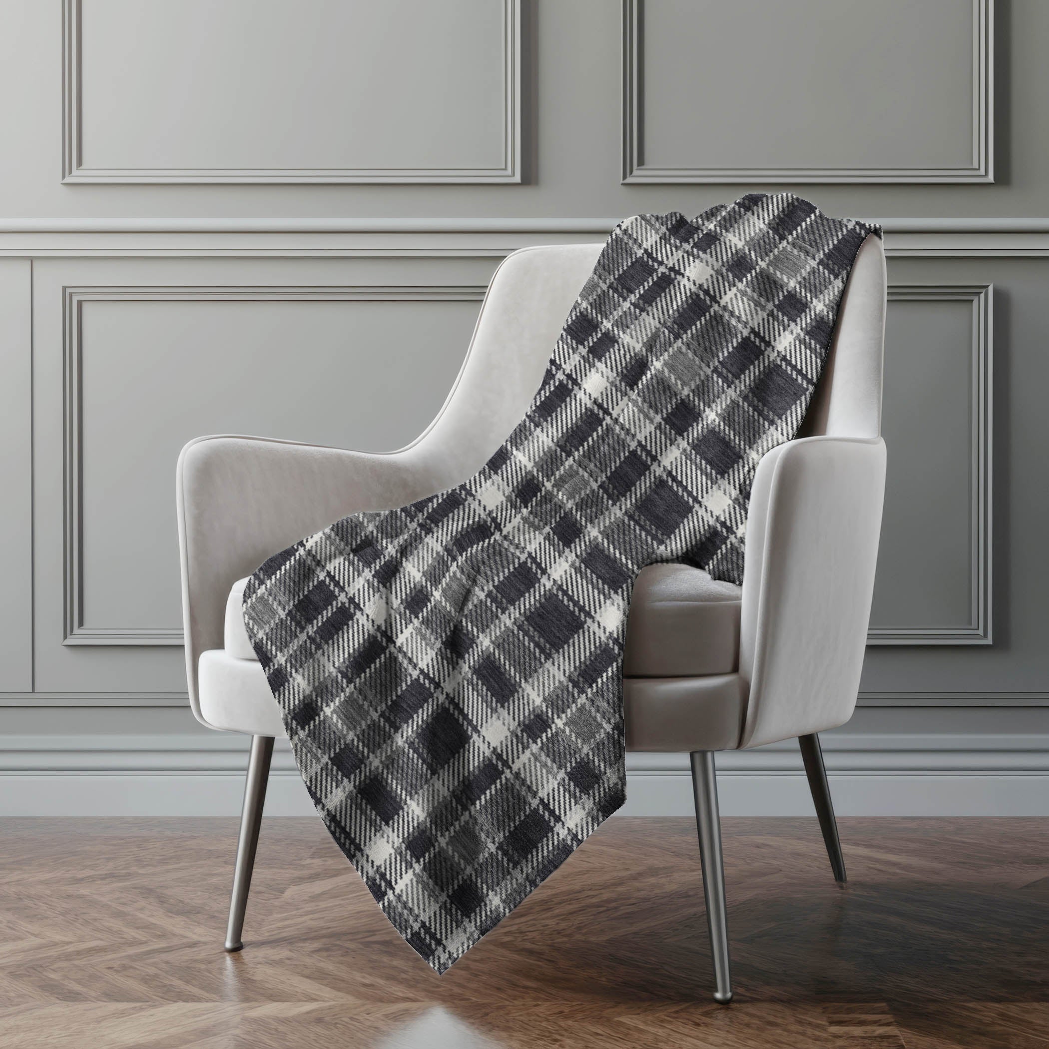Addison Rugs Still Bloom Black Washable Indoor-Outdoor Rug