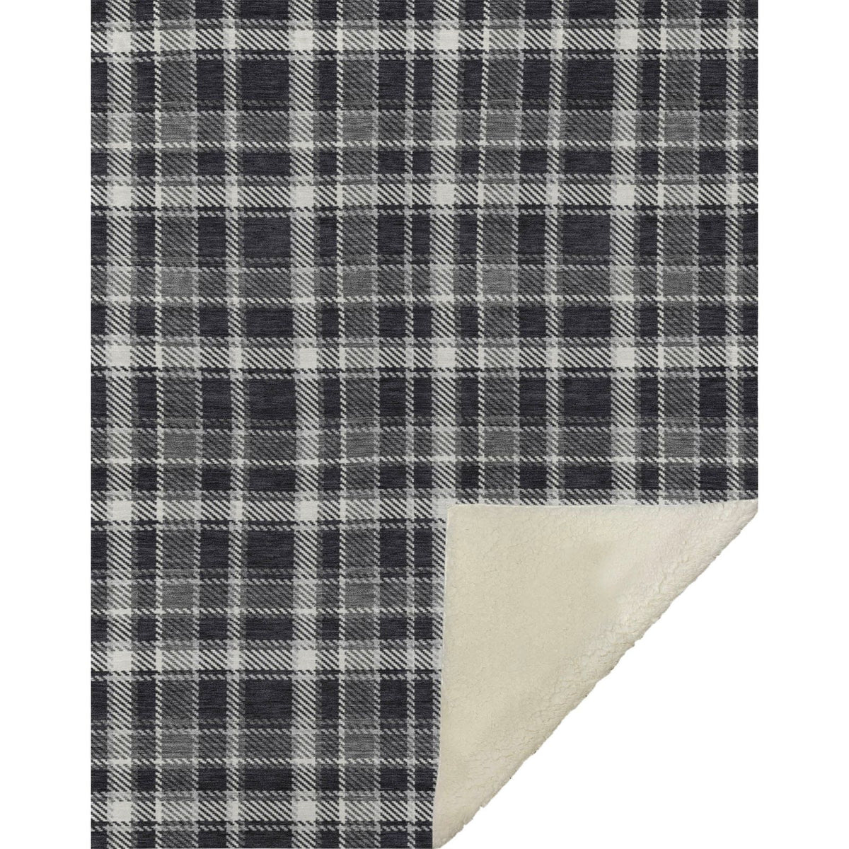 Addison Rugs Still Bloom Black Washable Indoor-Outdoor Rug