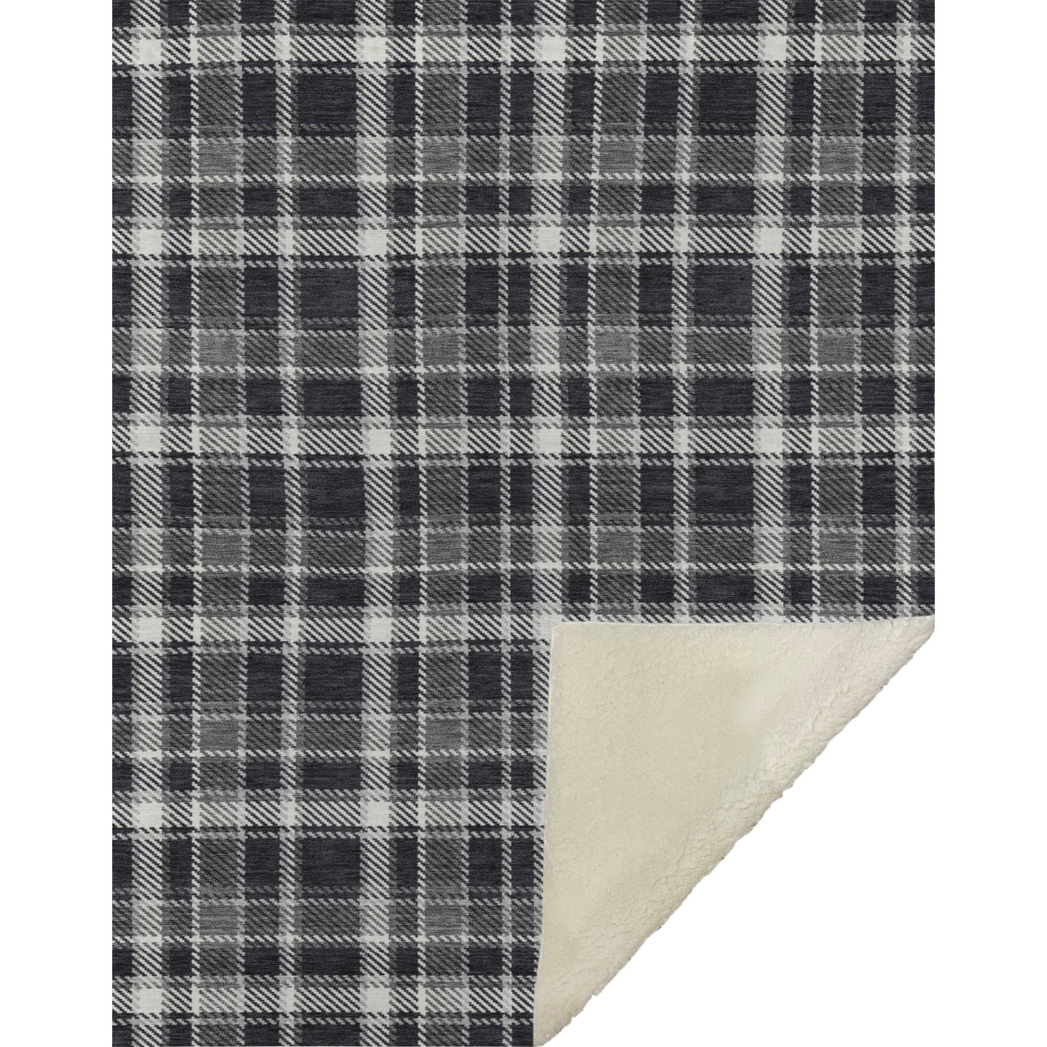 Addison Rugs Still Bloom Black Washable Indoor-Outdoor Rug