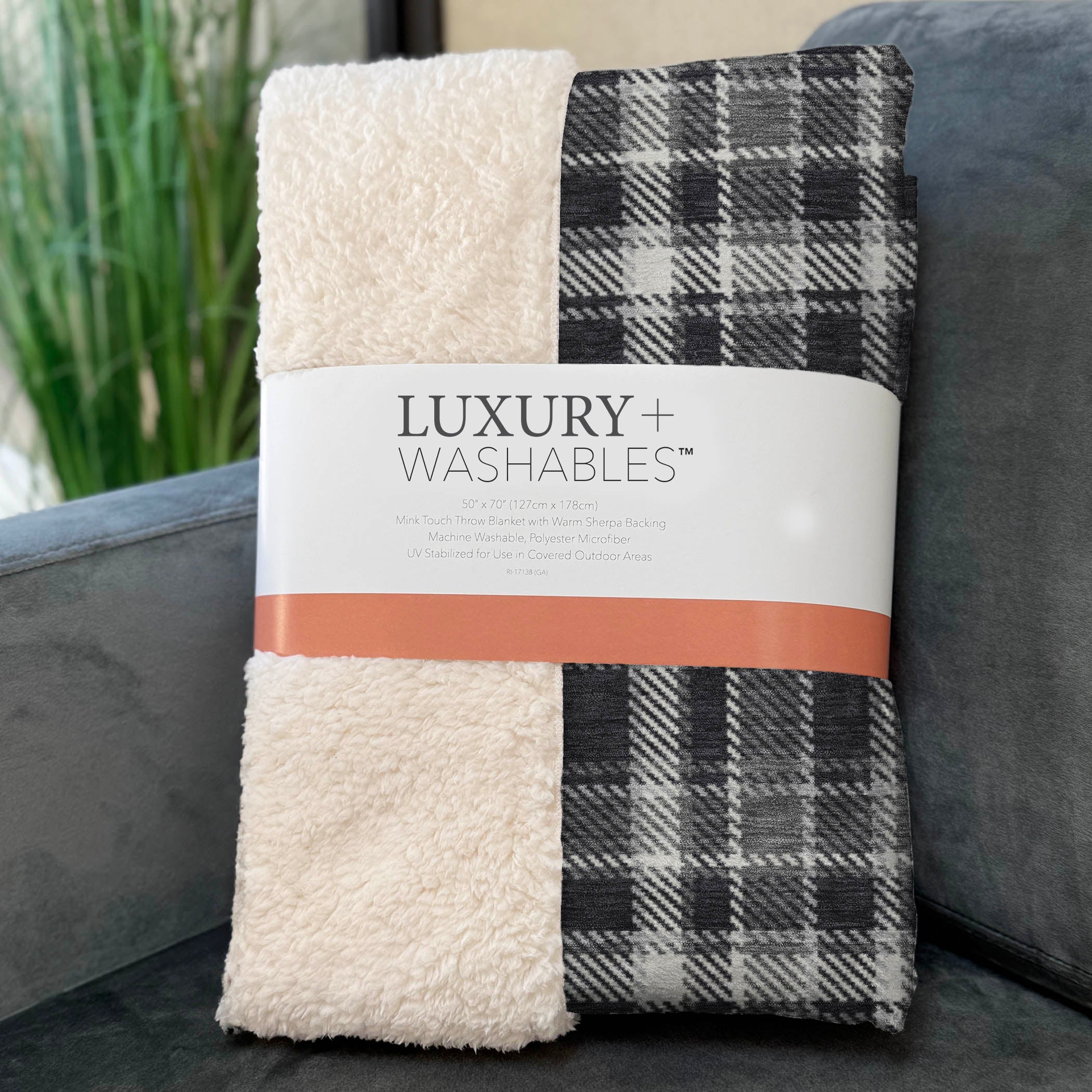 Addison Rugs Still Bloom Black Washable Indoor-Outdoor Rug