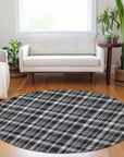 Addison Rugs Still Bloom Black Washable Indoor-Outdoor Rug