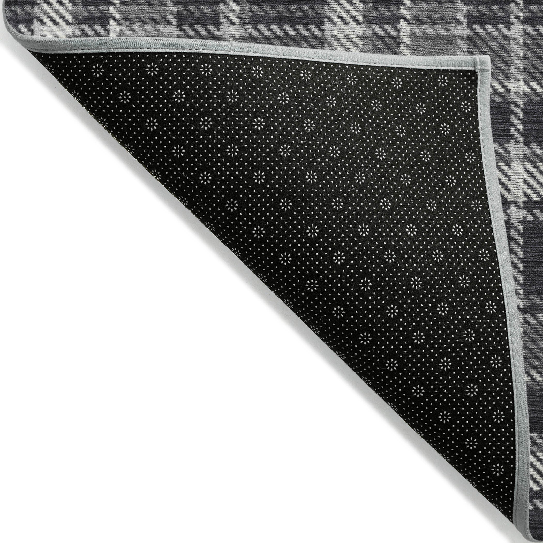 Addison Rugs Still Bloom Black Washable Indoor-Outdoor Rug