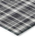 Addison Rugs Still Bloom Black Washable Indoor-Outdoor Rug