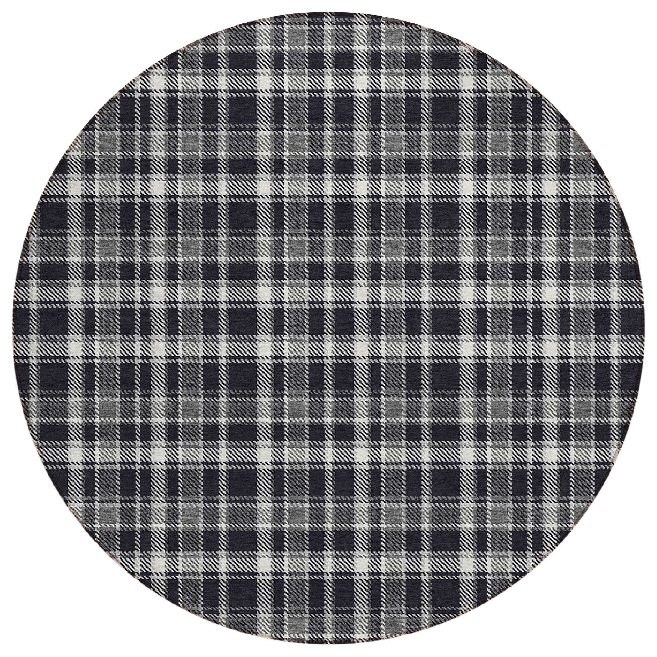 Addison Rugs Still Bloom Black Washable Indoor-Outdoor Rug