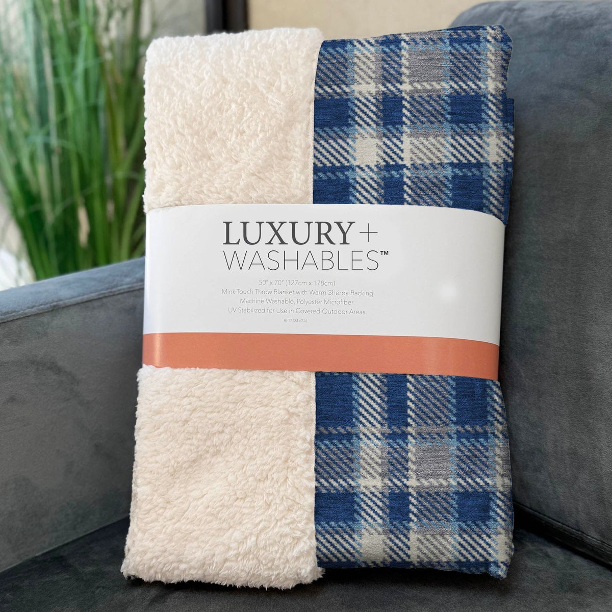 Addison Rugs Still Bloom Blue Washable Indoor-Outdoor Rug