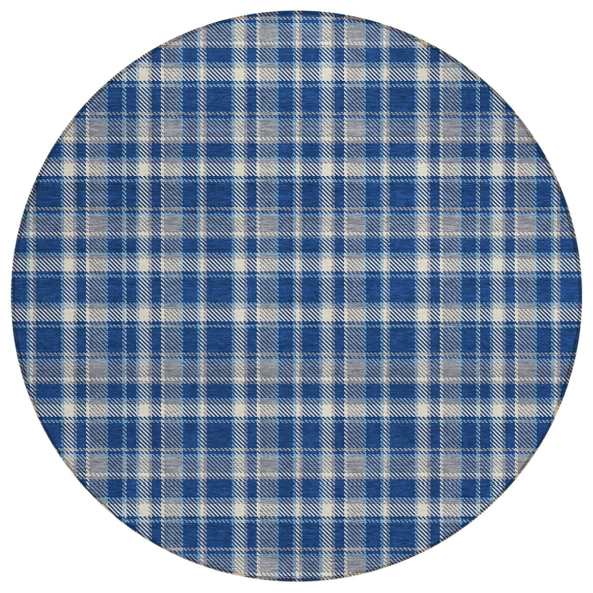 Addison Rugs Still Bloom Blue Washable Indoor-Outdoor Rug