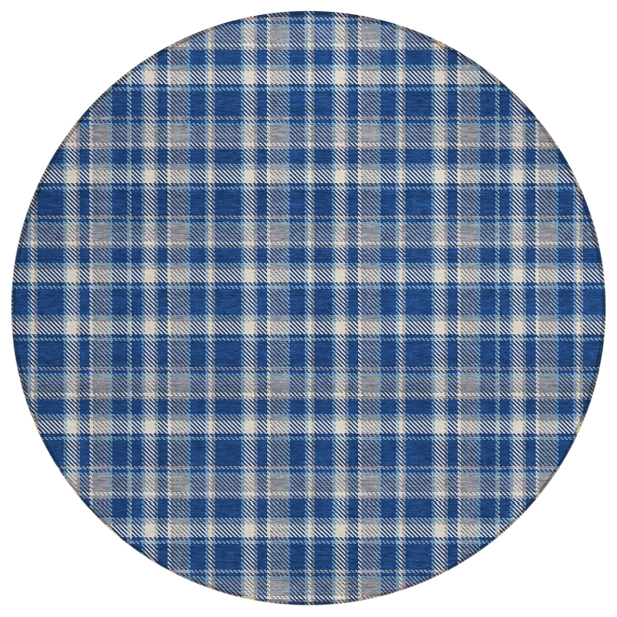 Addison Rugs Still Bloom Blue Washable Indoor-Outdoor Rug