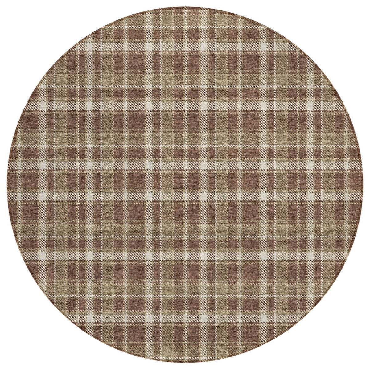 Addison Rugs Still Bloom Brown Washable Indoor-Outdoor Rug