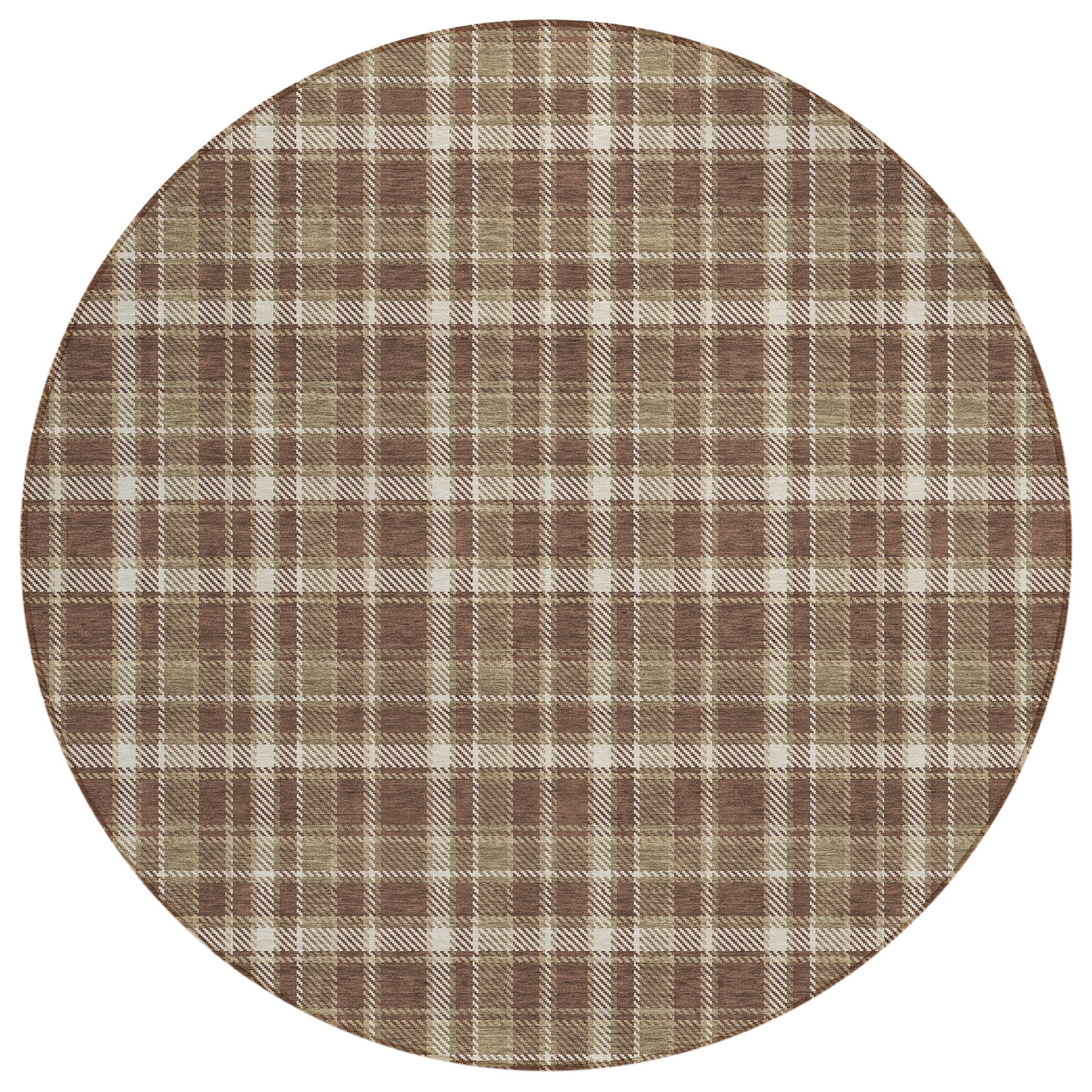 Addison Rugs Still Bloom Brown Washable Indoor-Outdoor Rug