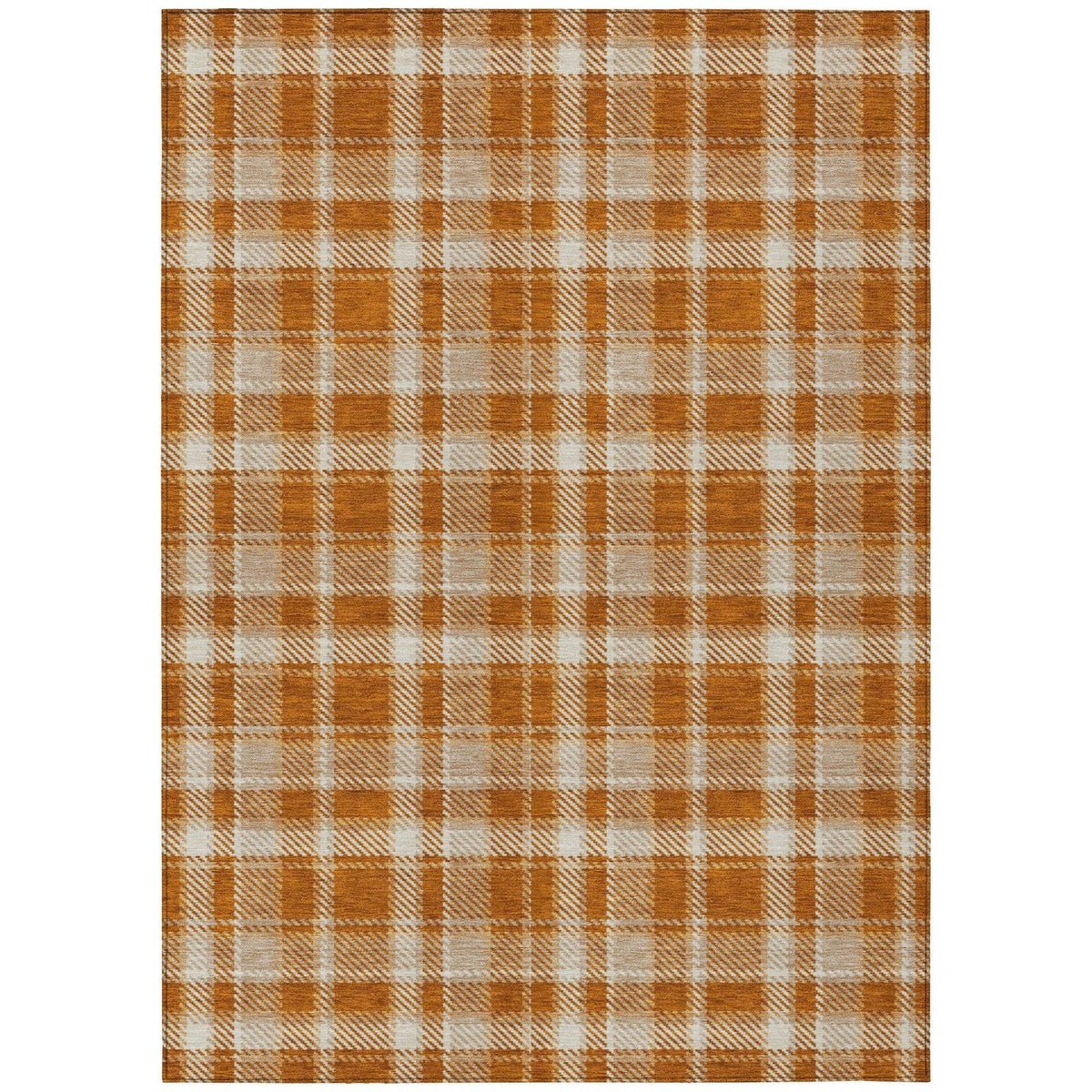 Addison Rugs Still Bloom Orange Washable Indoor-Outdoor Rug