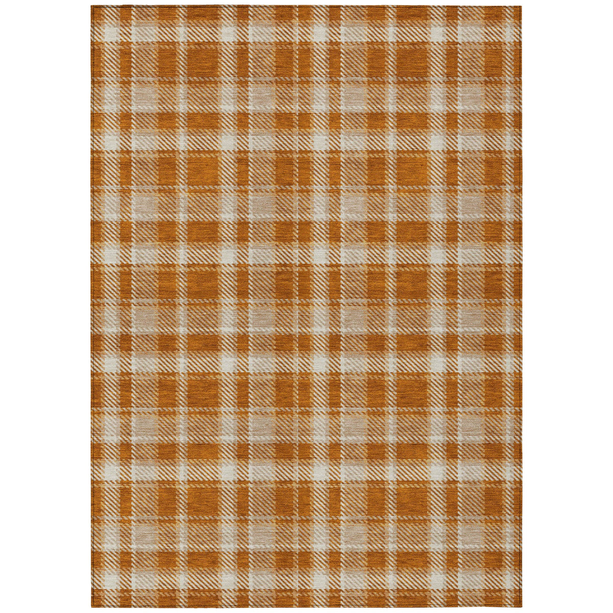 Addison Rugs Still Bloom Orange Washable Indoor-Outdoor Rug
