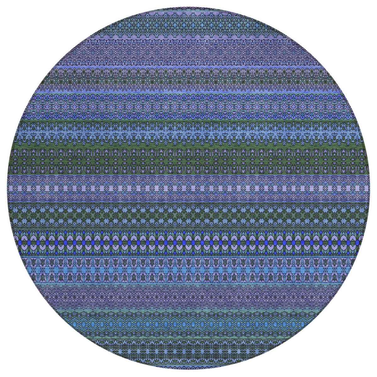 Addison Rugs Stripes Blue Washable Indoor-Outdoor Rug