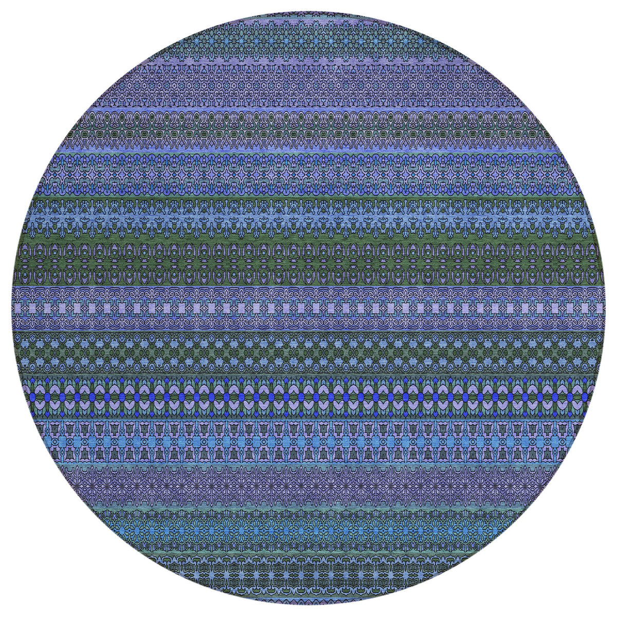 Addison Rugs Stripes Blue Washable Indoor-Outdoor Rug