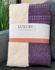 Addison Rugs Stripes Eggplant Washable Indoor-Outdoor Rug