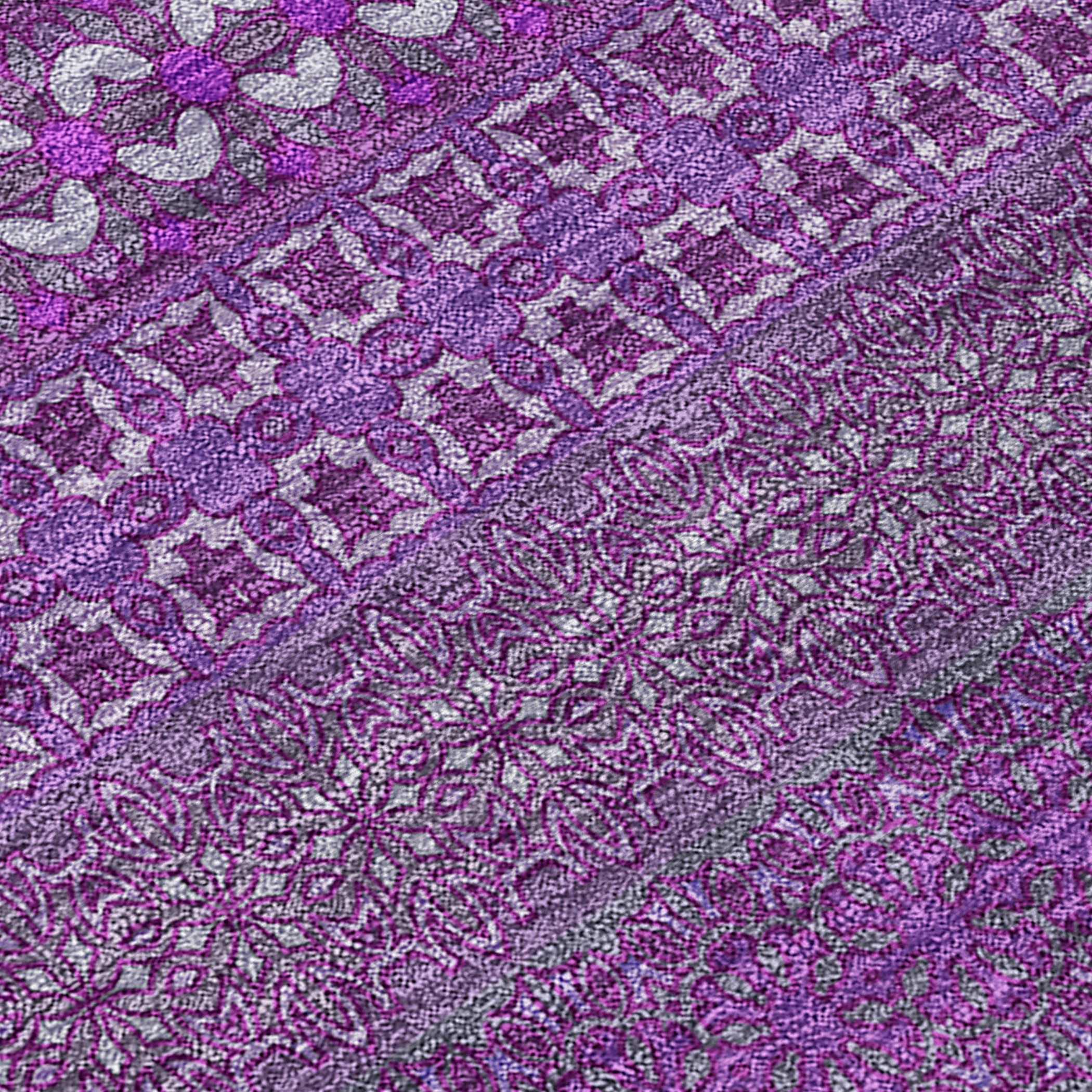 Addison Rugs Stripes Eggplant Washable Indoor-Outdoor Rug