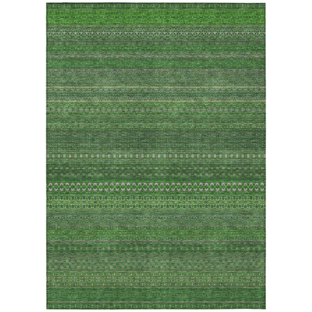 Addison Rugs Stripes Fern Washable Indoor-Outdoor Rug