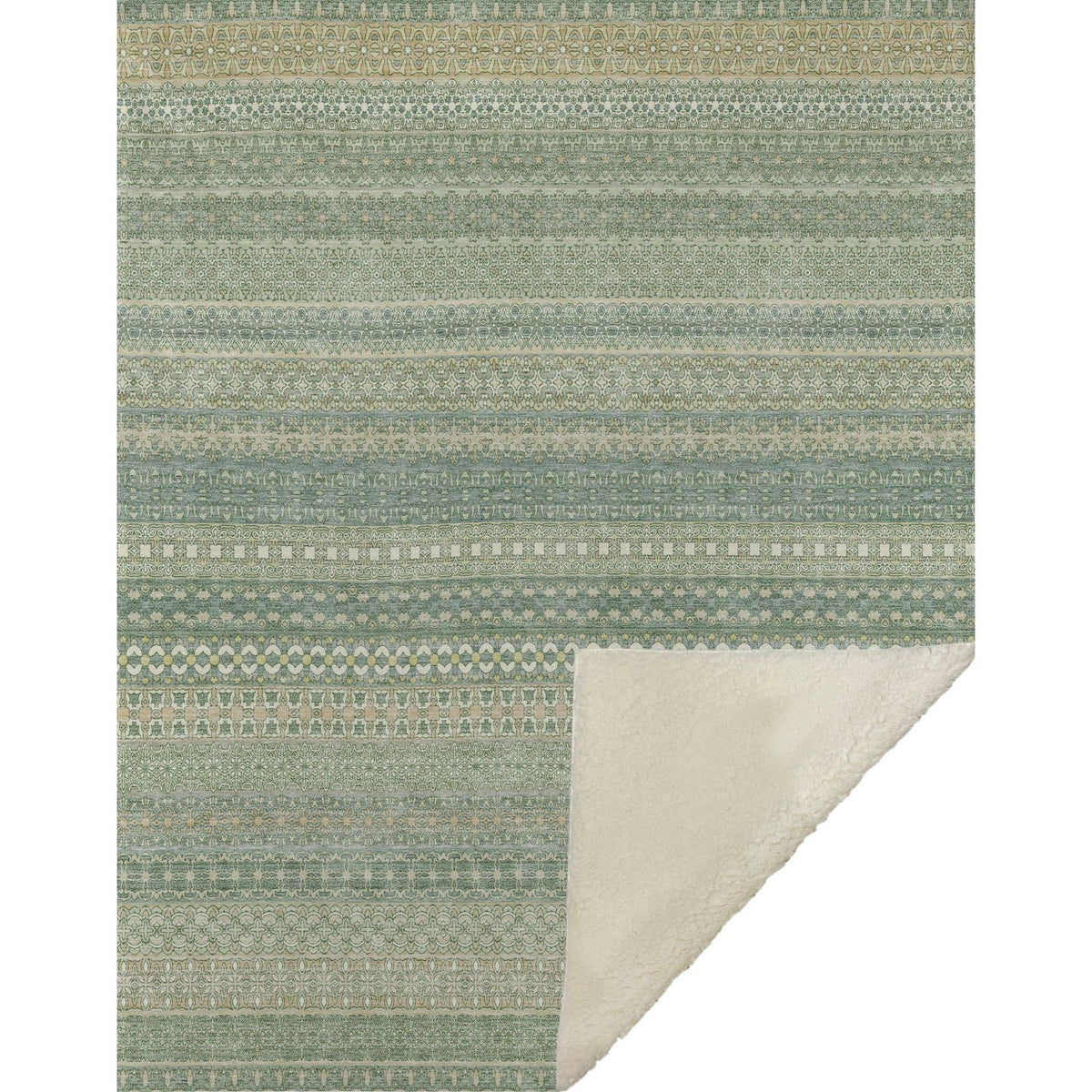Addison Rugs Stripes Green Washable Indoor-Outdoor Rug