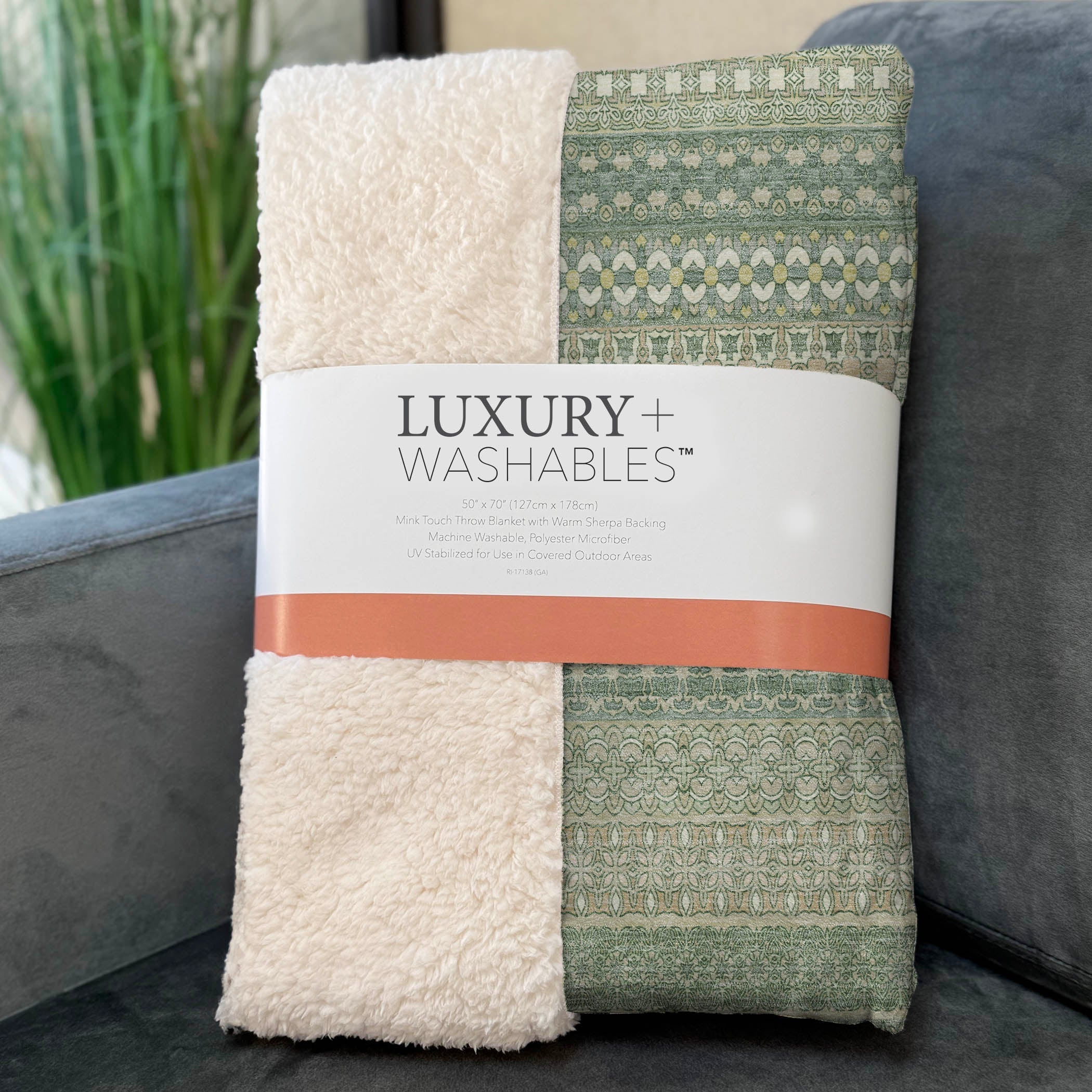 Addison Rugs Stripes Green Washable Indoor-Outdoor Rug