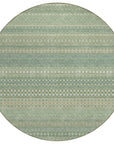 Addison Rugs Stripes Green Washable Indoor-Outdoor Rug