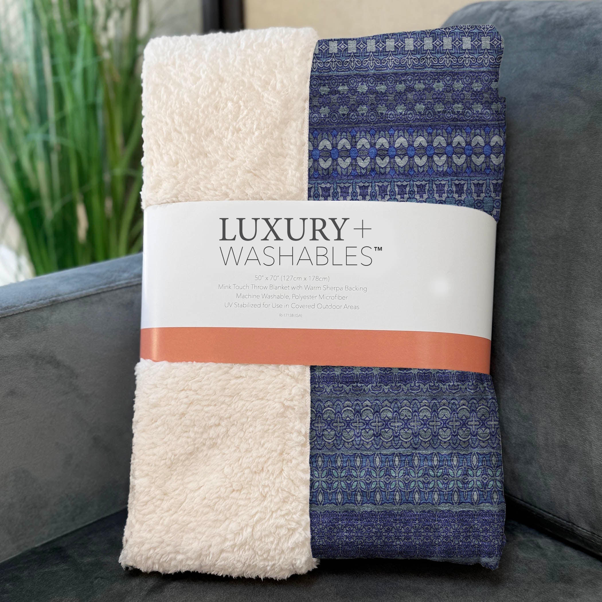 Addison Rugs Stripes Navy Washable Indoor-Outdoor Rug