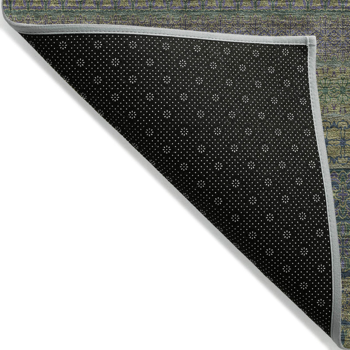 Addison Rugs Stripes Olive Washable Indoor-Outdoor Rug