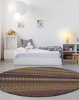 Addison Rugs Stripes Paprika Washable Indoor-Outdoor Rug