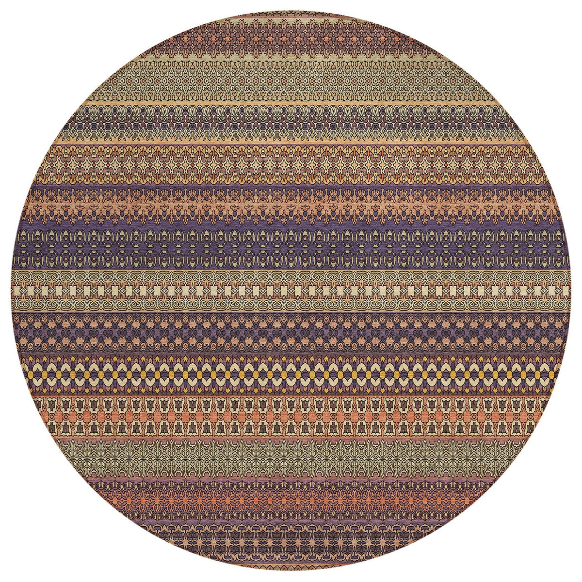 Addison Rugs Stripes Paprika Washable Indoor-Outdoor Rug