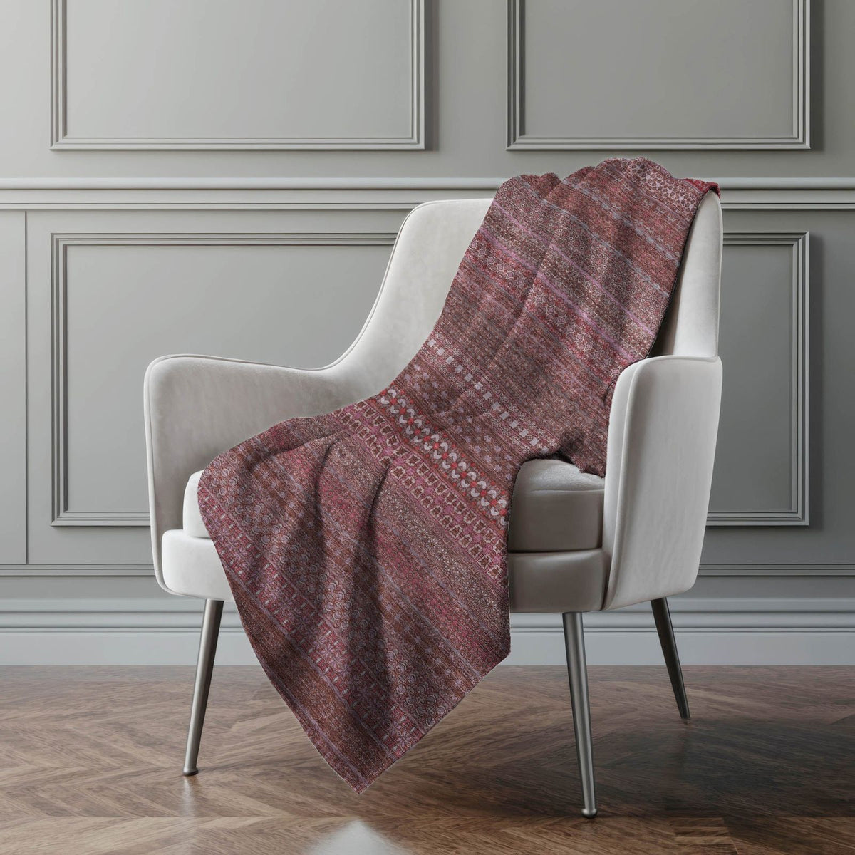 Addison Rugs Stripes Red Washable Indoor-Outdoor Rug