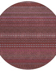 Addison Rugs Stripes Red Washable Indoor-Outdoor Rug