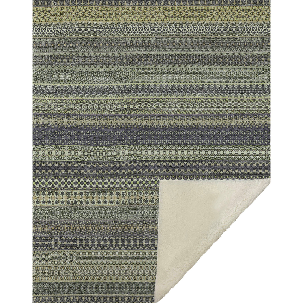 Addison Rugs Stripes Sage Washable Indoor-Outdoor Rug