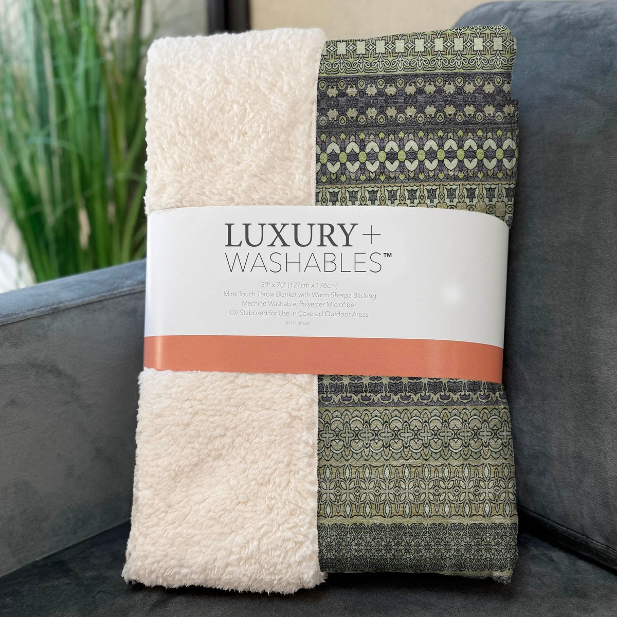 Addison Rugs Stripes Sage Washable Indoor-Outdoor Rug