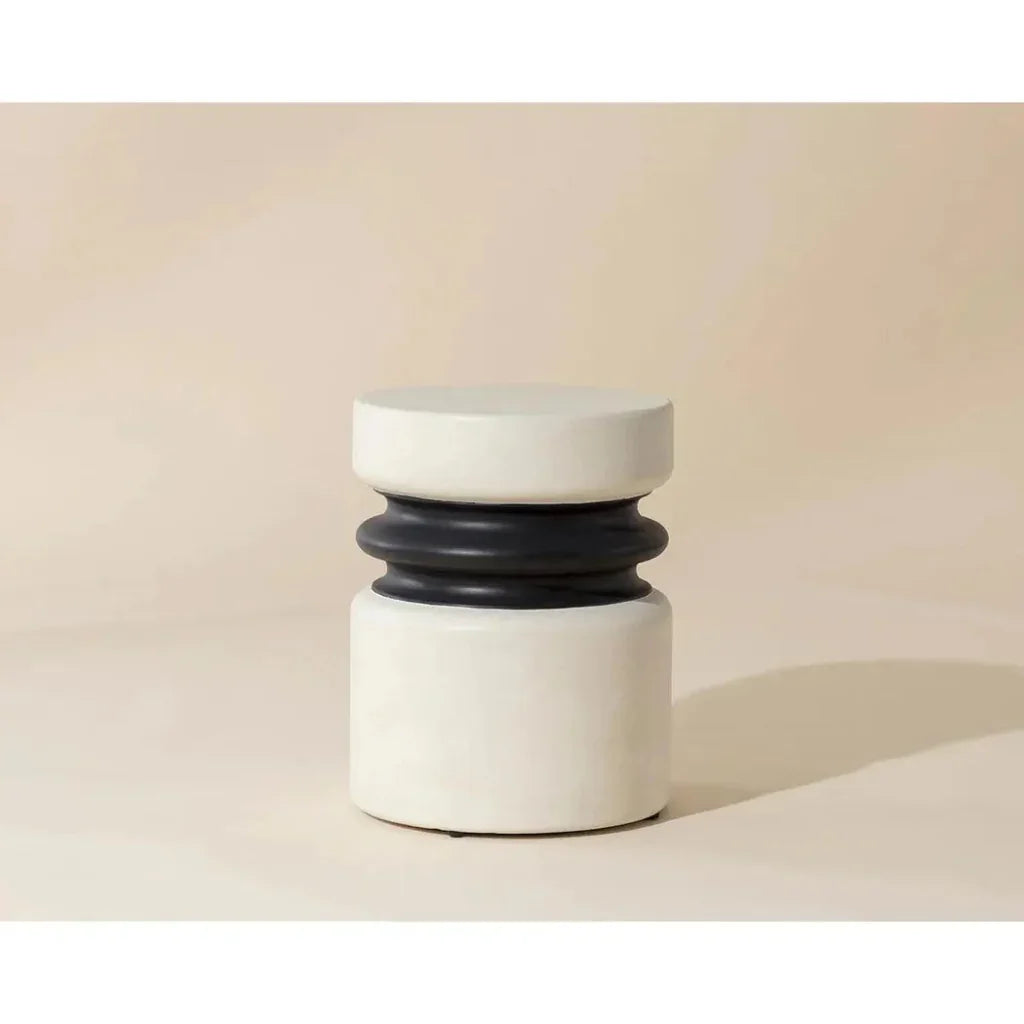 SUNPAN Sumie End Table Contemporary Concrete Finish