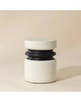 SUNPAN Sumie End Table Contemporary Concrete Finish
