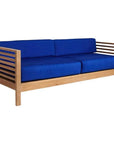 HiTeak Summer 3-Person Teak Outdoor Couch Sunbrella Cushions