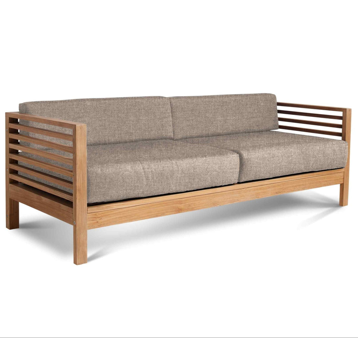 HiTeak Summer Outdoor Deep Seating Set with Subrella 5PC
