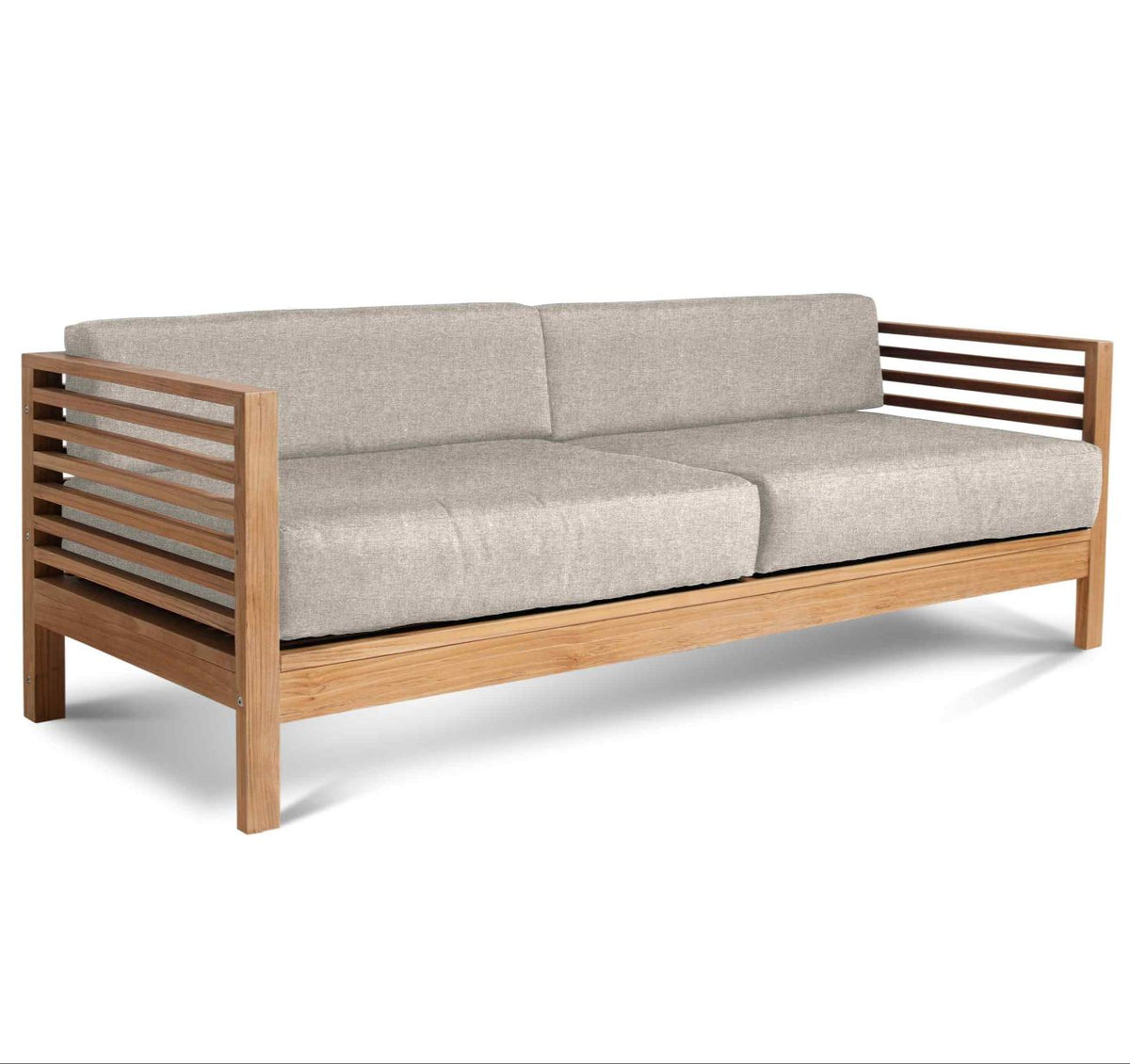 HiTeak Summer Outdoor Deep Seating Set with Subrella 5PC