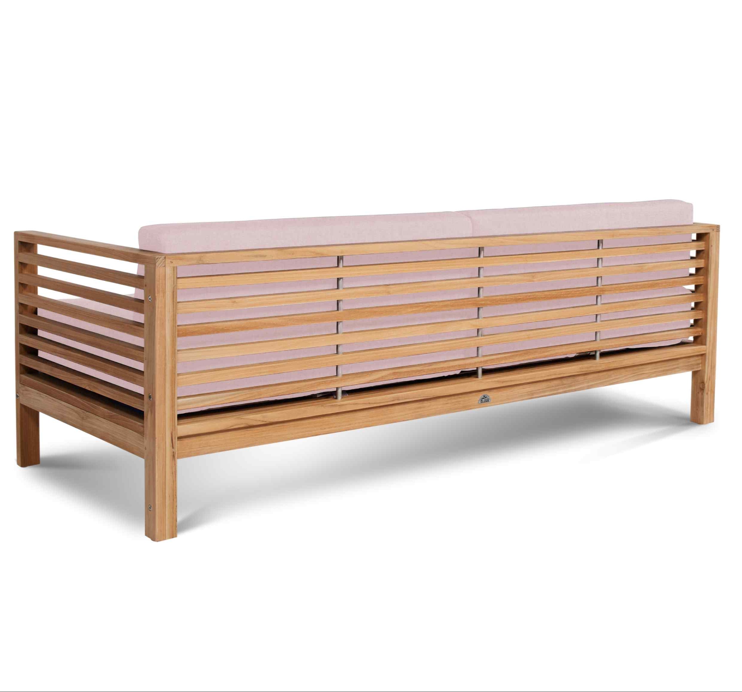 Summer Outdoor Deep Seating Set with Pink Subrella 5PC-Outdoor Lounge Sets-HiTeak-LOOMLAN