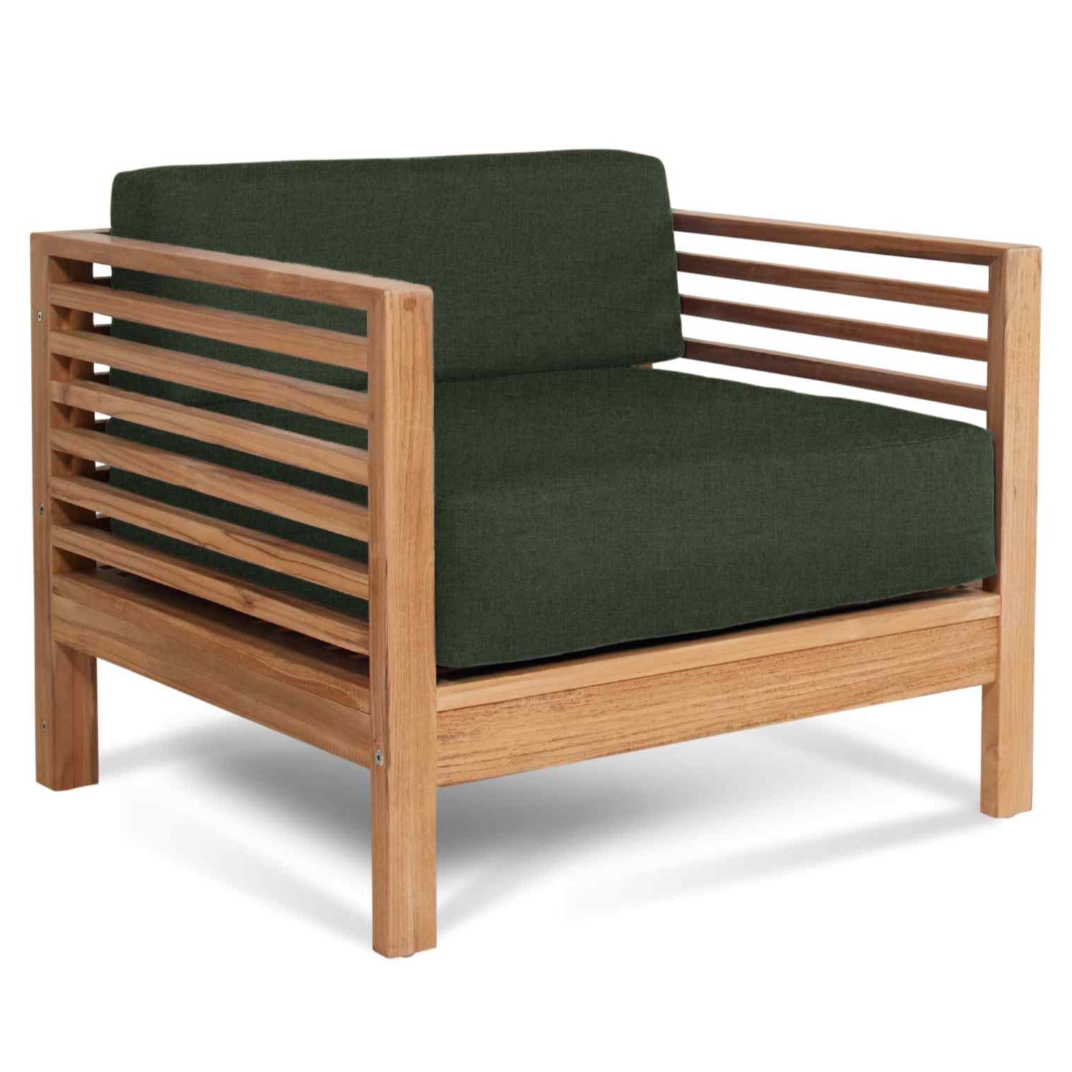 Summer Outdoor Deep Seating Set with Jungle Subrella 5PC-Outdoor Lounge Sets-HiTeak-LOOMLAN