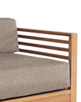 HiTeak Summer Teak Outdoor Accent Chair with Sunbrella