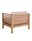 HiTeak Summer Teak Outdoor Accent Chair with Sunbrella