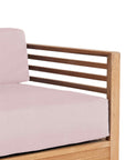 HiTeak Summer Teak Outdoor Accent Chair with Sunbrella