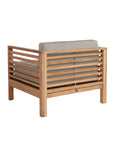 HiTeak Summer Teak Outdoor Accent Chair with Sunbrella