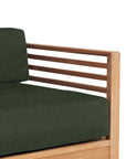 HiTeak Summer Teak Outdoor Accent Chair with Sunbrella