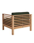 HiTeak Summer Teak Outdoor Accent Chair with Sunbrella