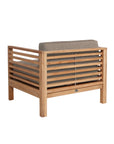 Summer Teak Outdoor Accent Chair with Sunbrella-Outdoor Accent Chairs-HiTeak-LOOMLAN