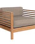 HiTeak Summer Teak Outdoor Accent Chair with Sunbrella