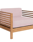 HiTeak Summer Teak Outdoor Accent Chair with Sunbrella