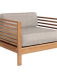 HiTeak Summer Teak Outdoor Accent Chair with Sunbrella