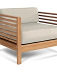 HiTeak Summer Teak Outdoor Club Chair Sunbrella Cushion